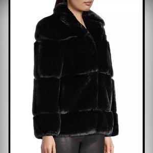 APPARIS Skylar Black Fur Coat